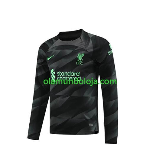 Camisola Liverpool Guarda-redes Homem Equipamento Segundo 2023-2024 Manga Comprida